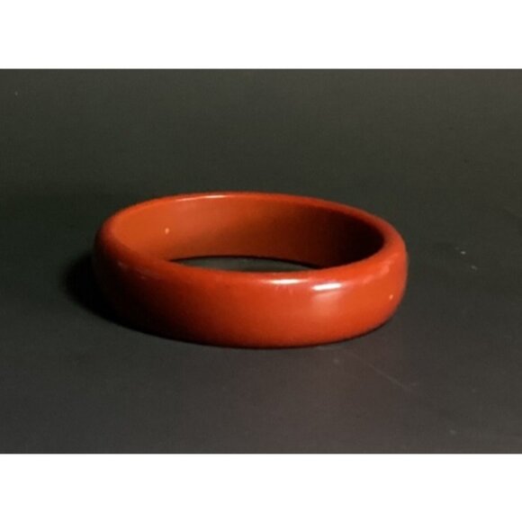 Vintage1960s Mod Rust Brown Lucite Bangle Bracelet Minimalist **READ** - Picture 4 of 7